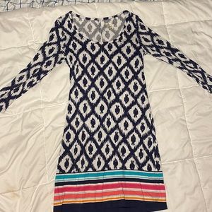 Lilly Pulitzer Sundress Navy Fish